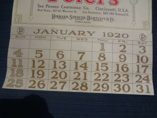 1920 ' s Peters Cartridge Calendar. 6