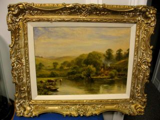 A Signed Oil On Canvas Painting By Well Know Impressionist British Artist H East