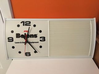 Vintage Bolens Fmc Everbrite Clock Lighted Sign Nos Rare See Notes