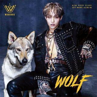 The Rose Kim Woosung [wolf] 1st Mini Album Cd,  Poster,  Photo Book,  3p Card,  Sticker