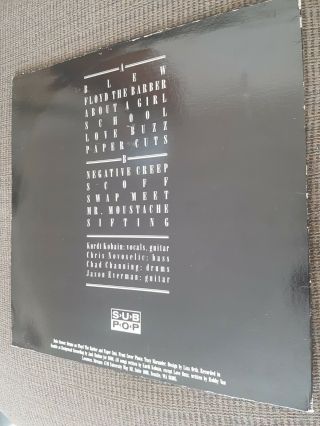 Nirvana Beach LP first pressing white vinyl 2