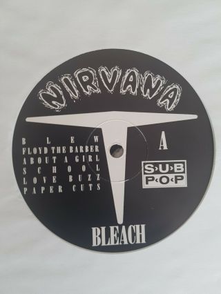 Nirvana Beach LP first pressing white vinyl 5