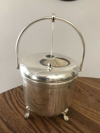 Sheffield Silver Plate Ice Bucket With Lid