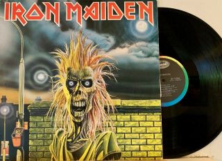 Iron Maiden - S/t First Lp Orig.  First Press Vinyl Us Capitol Records Vg,  Nwobhm