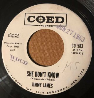 Northern Soul Jimmy James 45 Coed Lbl.  Promo