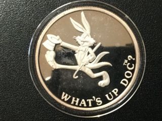 1990 Bugs Bunny 50th Anniversary Limited Edition Silver Proof Round