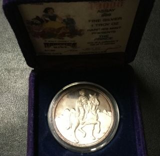 1987 Walt Disney World Snow White Limited Edition Series Prince Silver Round
