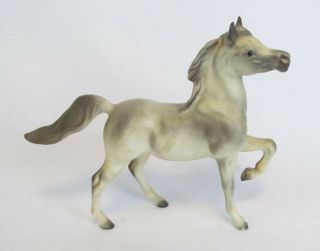 Hagen Renaker Early Maureen Love A - 297 Mini Prancing Light Gray Arabian Horse