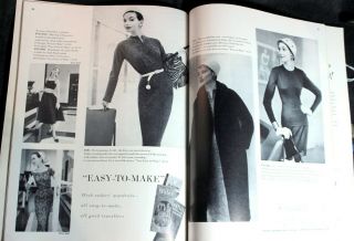 Rare Vintage Vogue Pattern Book,  December - January 1955 - 1956 5