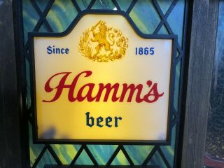 Vintage Hamms Beer Motion Sign SCENE O RAMA Campfire & Waterfall 1960 ' s 2