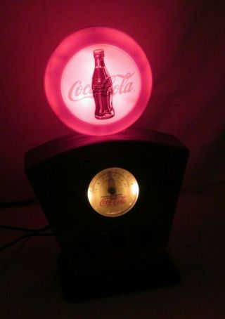 Coca Cola Coke Am/fm Radio W/ Light Red Bottle Label (r263)