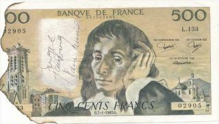 Serge Gainsbourg - Rare French Money Burned In Protest By Him And Signed