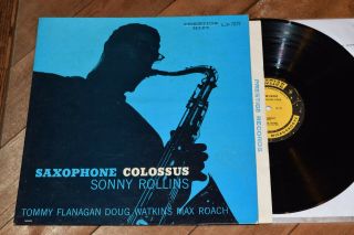 Sonny Rollins Saxophone Colossus Nm Nj Dg Rvg Prestige Lp Tommy Flanagan