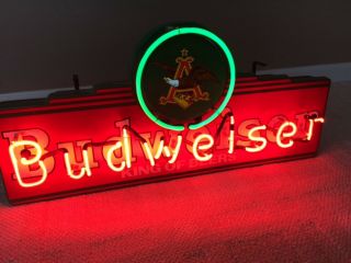 Budweiser beer neon light up sign anheuser busch 2