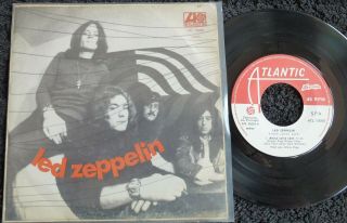 Rare Rock 45 Led Zeppelin Whole Lotta Love Atlantic Portugal 45