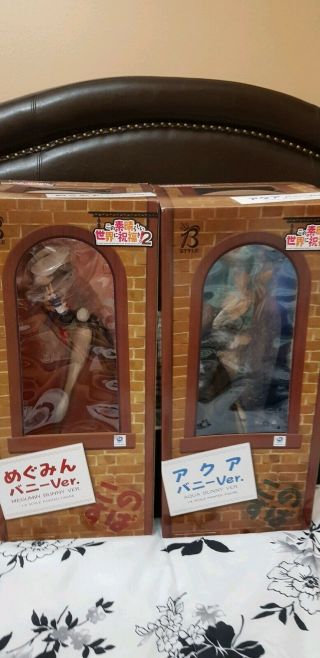 Freeing Konosuba Aqua & Megumin Bunny Ver.  1/4 Scale Figures Set
