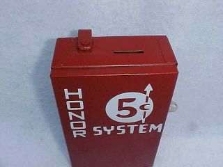 Vintage Lance 5 Cent Honor System Money Box,  Tom ' s peanut / Gordon ' s Jar Display 4