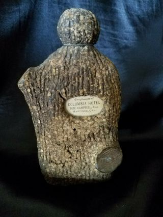 Antique Unusual 19th Century California Flask Bottle
