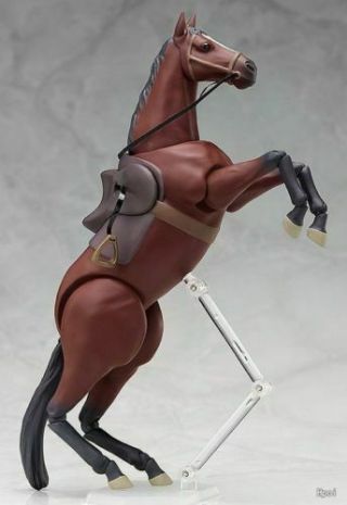 Figma 246a Brown Horse Action Model Figure Toy No Box 16cm