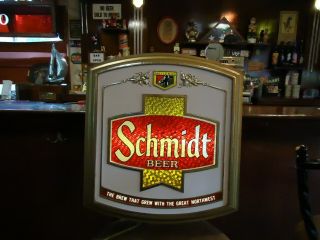 Vintage Schmidt Beer Motion Sign Lighted,  21 " X 19 "