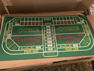 Vintage Vegas Home Gambling.  Auto shooter craps table 4