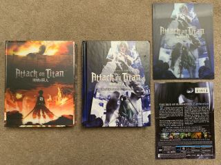 Attack On Titan Limited Edition Season 1 Part 1,  Part 2 Blu - Ray/ Dvd Set