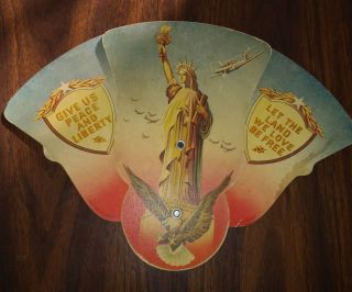 Patriotic Funeral Fan Liberty Fighter Planes Madison Wi Post Wwii