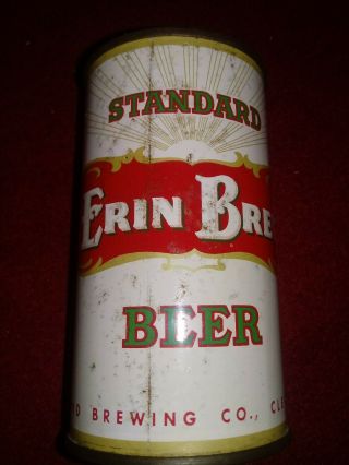 Rare Vintage Erin Brew Flat Top Beer Can
