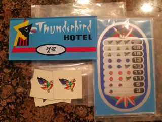 Thunderbird Top Card,  Award Card,  And Jackpot Symbol Decals For Jennings Slot
