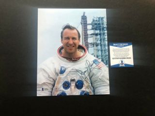 Jim Lovell Rare Signed Autographed Apollo 13 8x10 Photo Beckett Bas