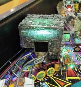 Startrek: The Next Generation Sttng Pinball Mod - Small Borg Cube Over Steel,  Hq