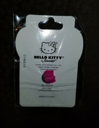 RARE Hello Kitty Con 40th Anniversary Collectible Diamond Bow Pin 2