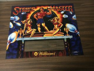 Strike Master Shuffle Alley Video Arcade Game Translight,  Williams 1991 Nos