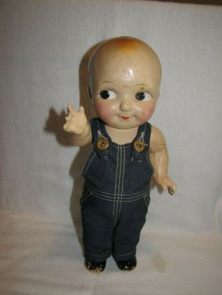 Vintage Buddy Lee Advertising Doll With Bib Overalls