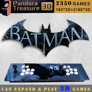 2350 Games Pandora Treasure 3d Home Game Console Arcade Machine Joystick Batman