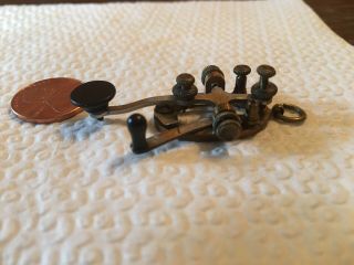Antique Miniature Morse Code Telegraph Key 5