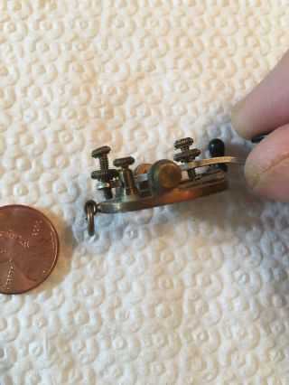 Antique Miniature Morse Code Telegraph Key 7