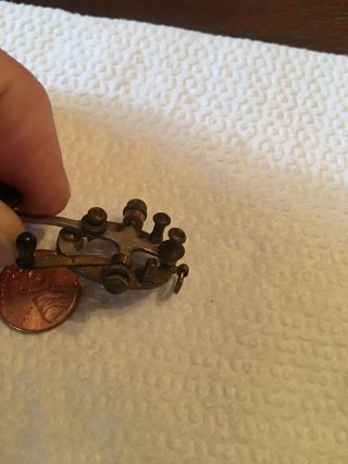 Antique Miniature Morse Code Telegraph Key 8