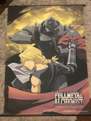 Fullmetal Alchemist Brotherhood Wall Scroll 33x43 Inches