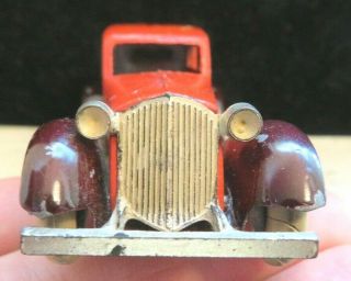 Vintage Tootsietoy 1930 ' s Graham Series Red & Maroon BILD - A - CAR Sedan 3