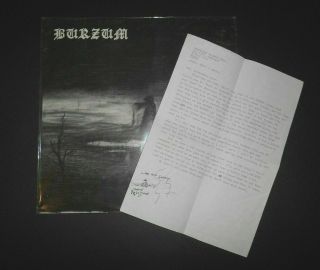 1BURZUM LP First Pressing Vinyl DSP w/ SIGNED Euronymous Letter GRAIL 2
