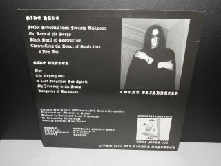 1BURZUM LP First Pressing Vinyl DSP w/ SIGNED Euronymous Letter GRAIL 4