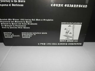 1BURZUM LP First Pressing Vinyl DSP w/ SIGNED Euronymous Letter GRAIL 5