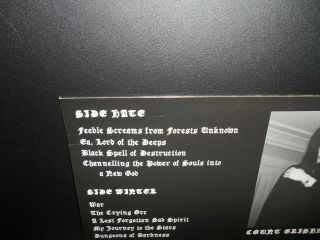1BURZUM LP First Pressing Vinyl DSP w/ SIGNED Euronymous Letter GRAIL 6