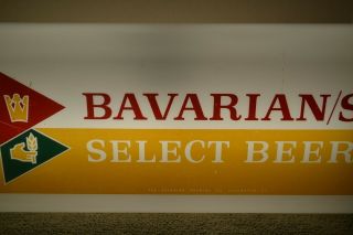 BAVARIAN / S Select Beer Table Top Light up sign Covington Ky 2 sided Bavarians 3