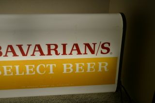 BAVARIAN / S Select Beer Table Top Light up sign Covington Ky 2 sided Bavarians 4