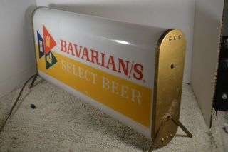 BAVARIAN / S Select Beer Table Top Light up sign Covington Ky 2 sided Bavarians 8