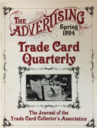 1994 Trade Card Assn.  Set Of 4 Advertising Trade Card Quarterly Journals