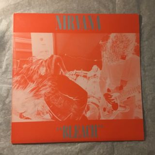Nirvana Bleach Waterfront Damp114 (1989) 1st Press Of 500 Red Vinyl Red/silver