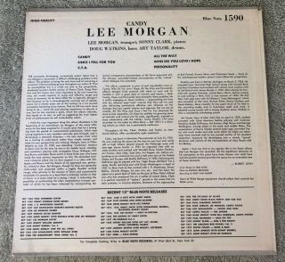 Candy by Lee Morgan/Mono/Blue Note - 1590/First Pressing/Near,  /Archival Cond. 2